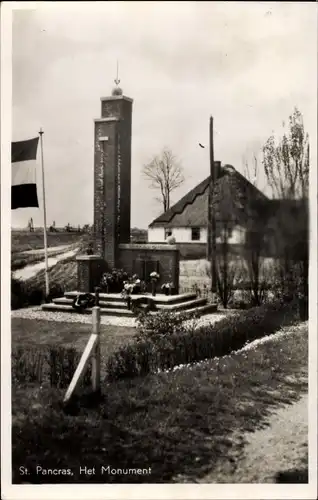 Ak Sint Pancras Langedijk Nordholland Niederlande, Het Monument