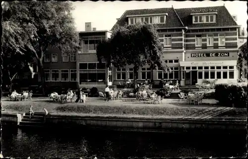 Ak Ommen Overijssel, Hotel de Zon aan den Vecht