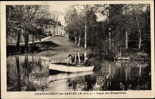 Ak Chateauneuf sur Sarthe Maine-et-Loire, Logis des Briostrieres