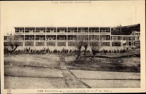 Ak Enveitg Pyrénées Orientales, La Maison de repos de la cie du midi