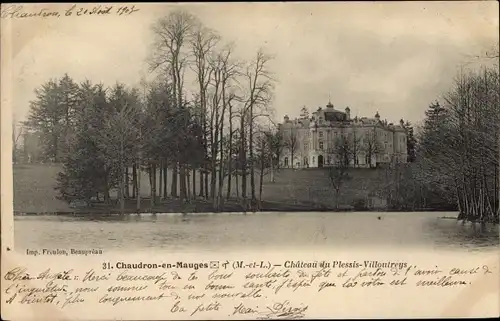 Ak Chaudron en Mauges Maine-et-Loire, Chateau du Plessis Villoutreys