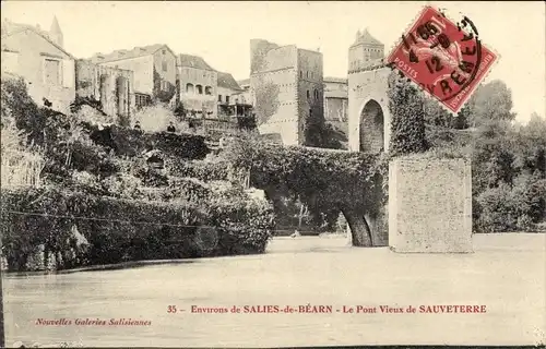 Ak Sauveterre de Béarn Pyrénées Atlantiques, Le Pont Vieux