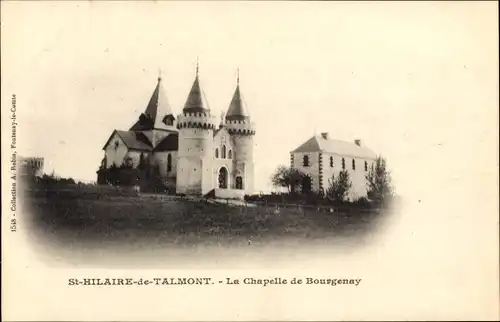 Ak Talmont Saint Hilaire Vendee, La Chapelle de Bourgenay