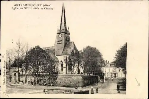 Ak Autremencourt Aisne, L'Eglise