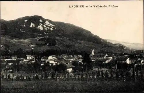Ak Lagnieu Ain, La Vallee du Rhone