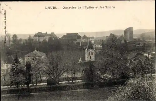 Ak Lhuis Ain, Quartier de l'Eglise et les Tours