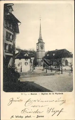 Ak Bern Stadt Schweiz, Eglise de la Nydeck