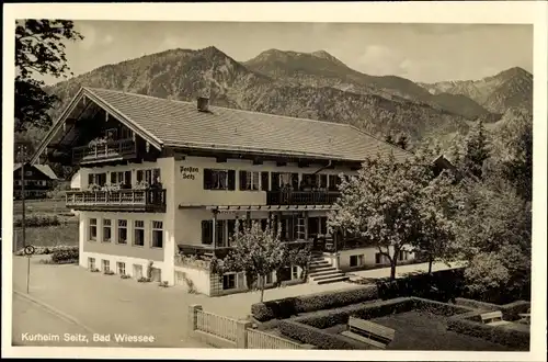 Ak Bad Wiessee in Oberbayern, Kurheim Seitz, Außenansicht