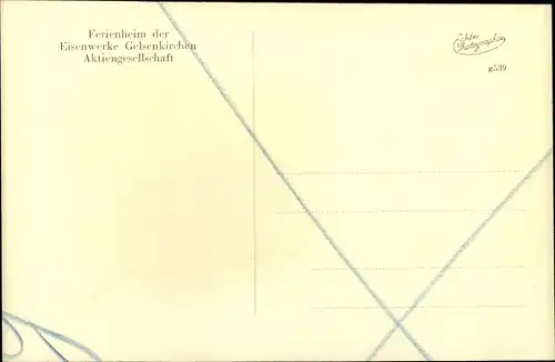 Ak Lorch im Rheingau Hessen, Haus Rheinberg, Ferienheim der Eisenwerke Gelsenkirchen AG