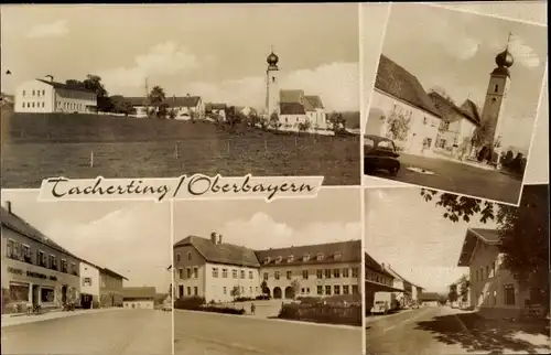 Ak Tacherting in Oberbayern, Ortsansichten