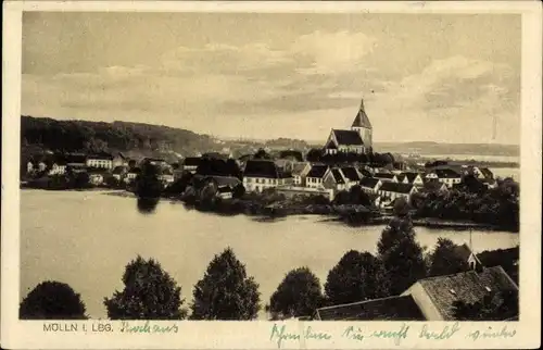 Ak Mölln in Lauenburg, Panoramablick