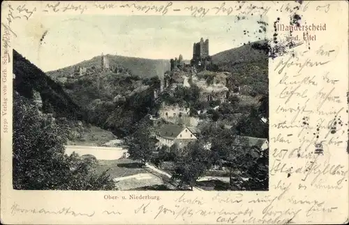 Ak Manderscheid in der Eifel Rheinland Pfalz, Oberburg, Niederburg