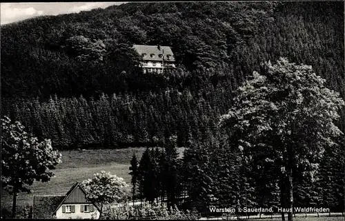 Ak Warstein im Sauerland, Haus Waldfrieden