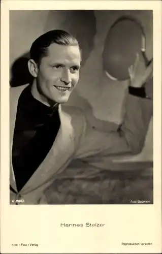 Ak Schauspieler Hannes Stelzer, Portrait, Film Foto Verlag A 3946/1