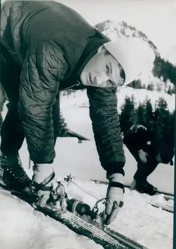 Foto Wintersport, Skifahrer Werner ?