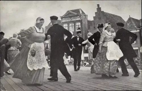 Ak Schagen Nordholland Niederlande, Westfriese Dansgroep op donderdag