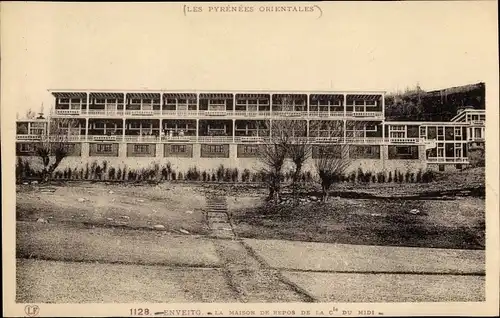 Ak Enveitg Pyrénées Orientales, La Maison de repos de la cie du midi