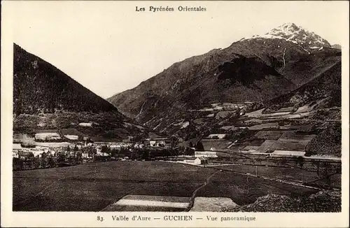 Ak Guchen Pyrénées Orientales, Vallée d'Aure, Vue panoramique