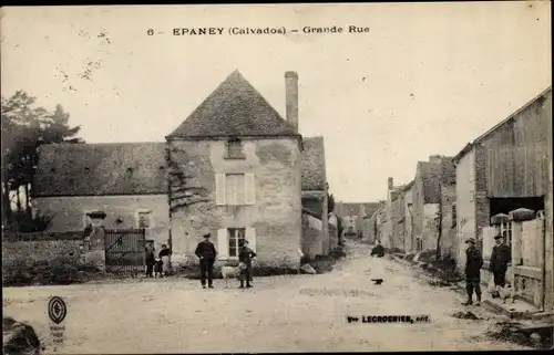 Ak Épaney Calvados, Grande Rue