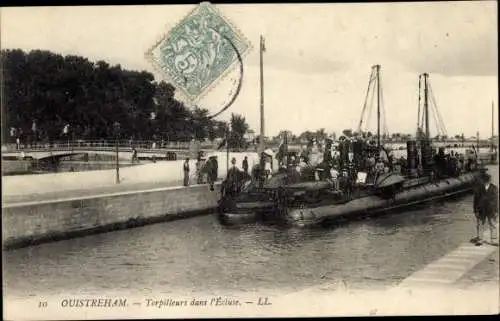 Ak Ouistreham Calvados, Torpilleurs dans l'Ecluse