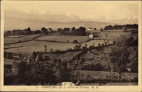 Ak Ossun Hautes Pyrénées, Chaine des Pyrenees