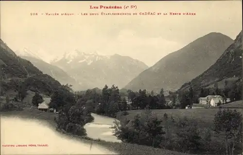 Ak Cadéac Hautes Pyrénées, Les deux Etablissements et la Neste d'Aure