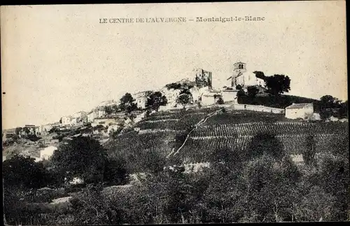 Ak Montaigut le Blanc Creuse, Blick auf den Ort