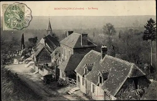 Ak Montpinçon l’Oudon Calvados, Le Bourg