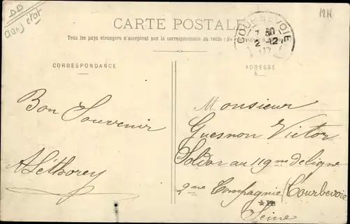 Ak Montpinçon l’Oudon Calvados, Le Bourg