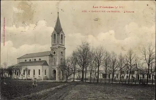 Ak La Barthe de Neste Hautes Pyrénées, L'Eglise