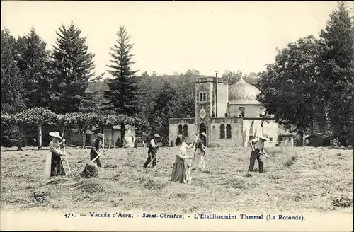 Ak Saint Christau Pyrénées Atlantiques, L'Etablissement Thermal