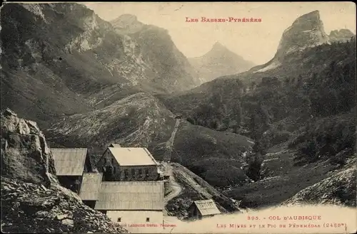 Ak Col d'Aubisque Pyrénées Atlantiques, Les Mines et le Pic de Penemeda