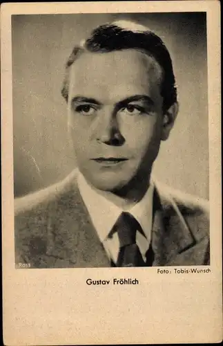 Ak Schauspieler Gustav Fröhlich, Portrait