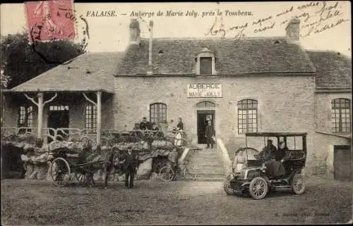 Ak Falaise Calvados, Auberge de Marie Joly, pres le Tombeau