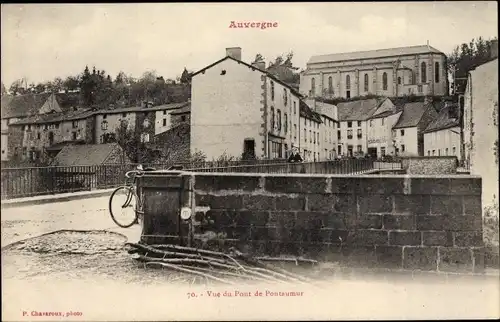 Ak Pontaumur Puy de Dôme, Vue du Pont