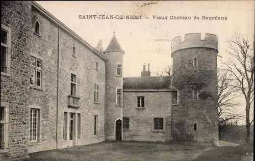 Ak Saint Jean de Niost Ain, Vieux Chateau de Gourdans
