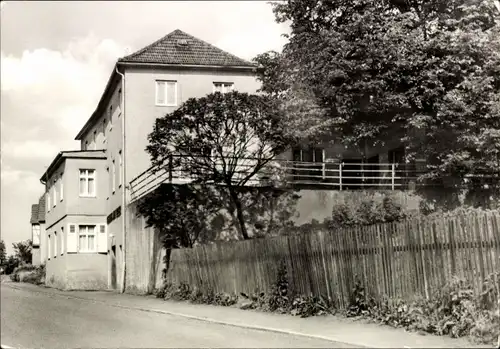 Ak Weißen Uhlstädt Kirchhasel Thüringen, Ferienheim Zum Keller, Straßenansicht