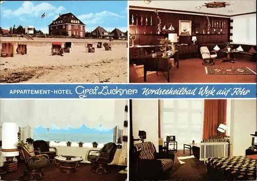 Ak Wyk auf Föhr Nordfriesland, Appartment Hotel Graf Luckner