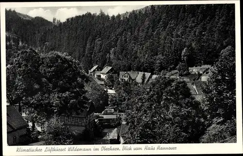 Ak Wildemann Clausthal Zellerfeld im Oberharz, Blick vom Haus Hannover