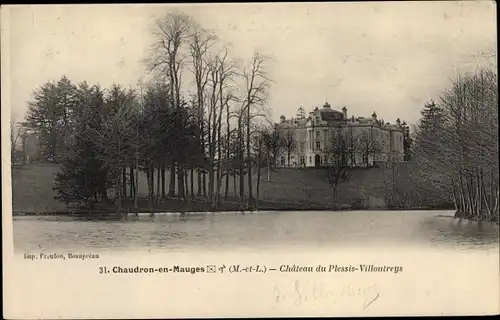 Ak Chaudron en Mauges Maine-et-Loire, Chateau du Plessis Villoutreys
