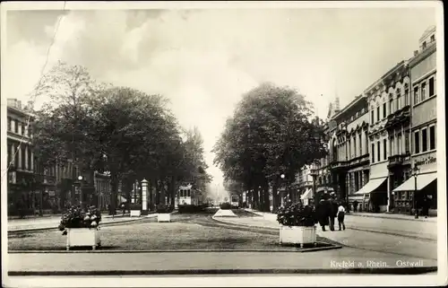 Ak Krefeld am Niederrhein, Partie am Ostwall