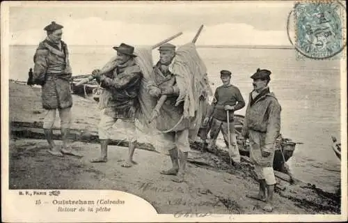 Ak Ouistreham Calvados, Retour de la peche