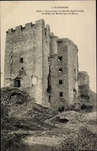 Ak Montaigut le Blanc Creuse, Le Chateau