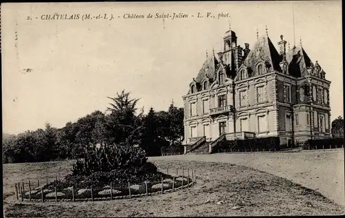 Ak Chatelais Maine et Loire, Chateau de Saint Julien