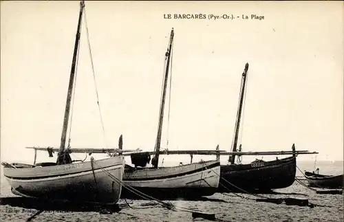 Ak Le Barcarès Pyrénées Orientales, La Plage