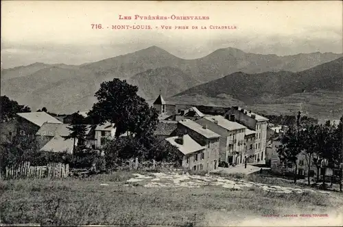 Ak Mont Louis Pyrénées Orientales, Vue prise de la Citadelle