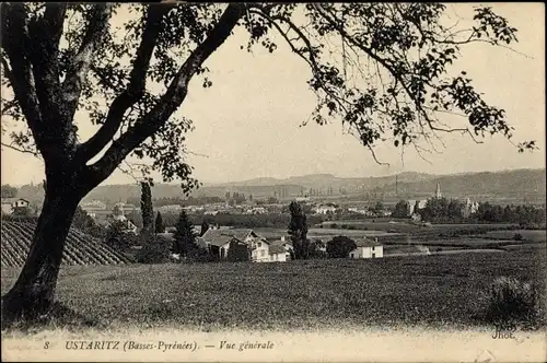 Ak Ustaritz Pyrénées Atlantiques, Vue generale