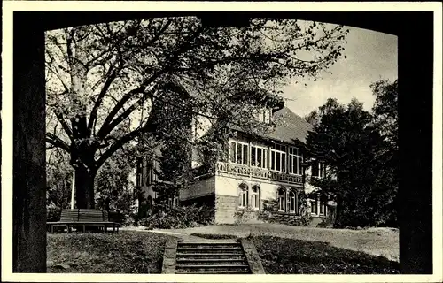 Ak Hattingen im Ruhrgebiet, Hans Böckler Schule, Gartenansicht