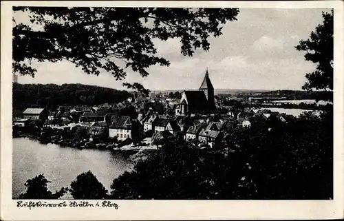 Ak Mölln im Herzogtum Lauenburg, Durchblick zum Ort