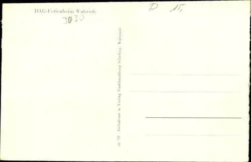 Ak Walsrode im Heidekreis, DAG Ferienheim